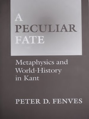 cover image of A Peculiar Fate